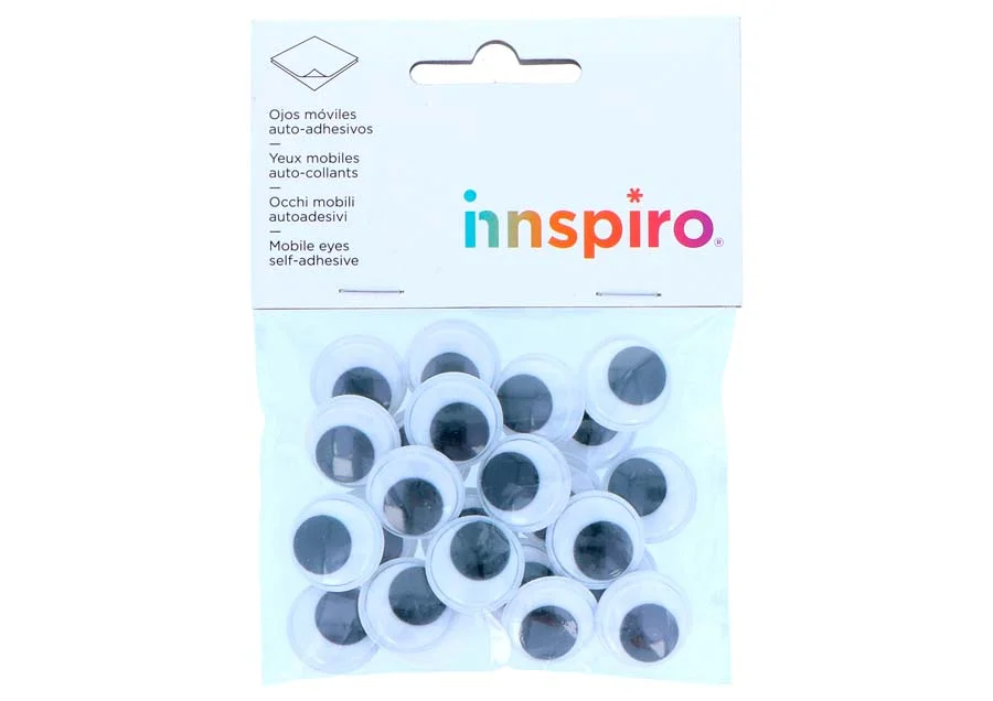 Ulls mòbils adhesius Innspiro 20mm 24u