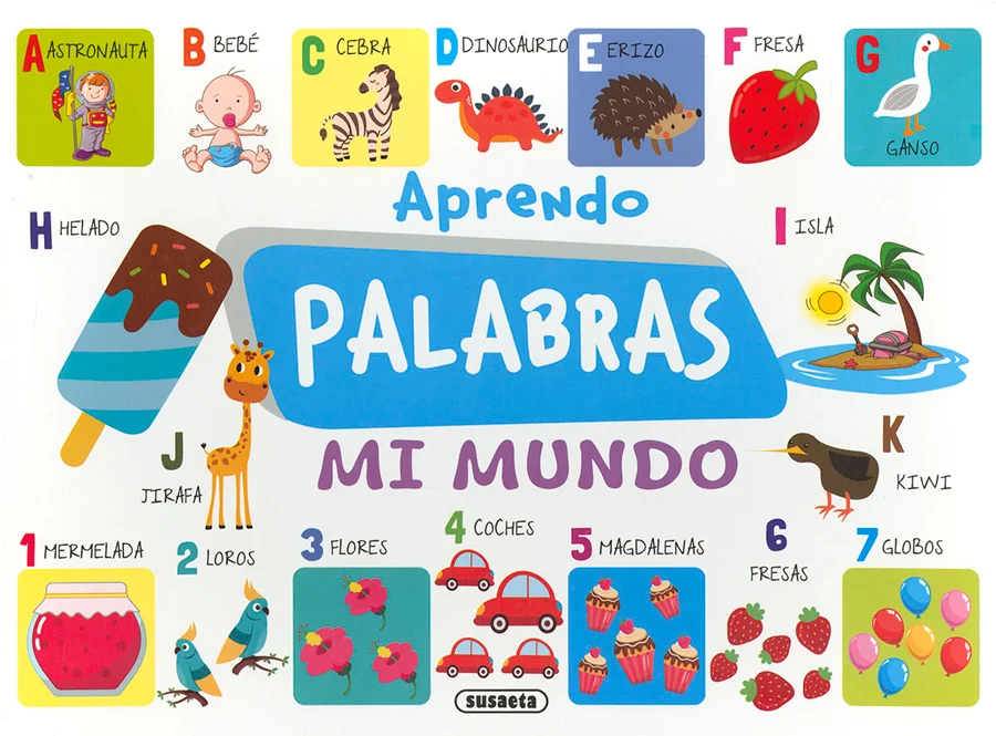¡Aprende los nombres de las cosas que te rodean asociando cada una a su imagen!<br><br>Este libro de cartón de gran formato despliega el vocabular...