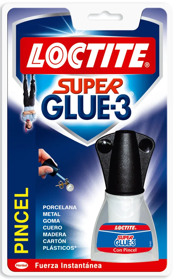 Cola líquida Loctite Superglue-3 pinzell