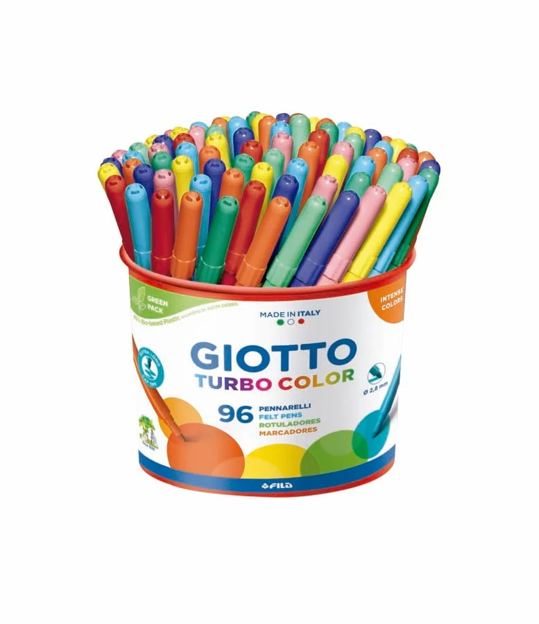 Retoladors de colors Giotto Turbo Color 96u Pack Escola Retoladors de colors Giotto Turbo Color 96u Pack Escola