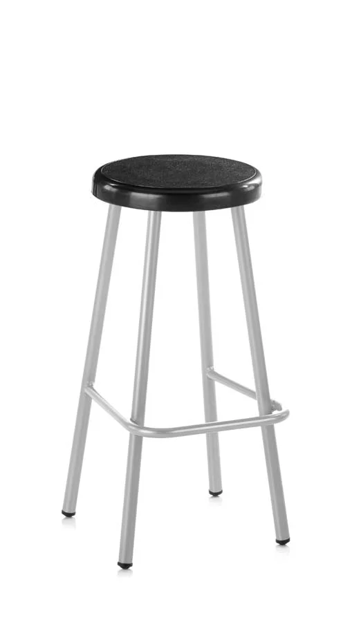 Tamboret fix 68x36cm seient polipropilè negre Tamboret fix 68x36cm seient polipropilè negre