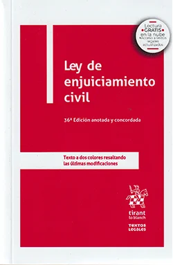 Ley de Enjuiciamiento Civil 38ª Edición anotada y concordada. Textos a dos colores resaltando las últimas modificaciones.