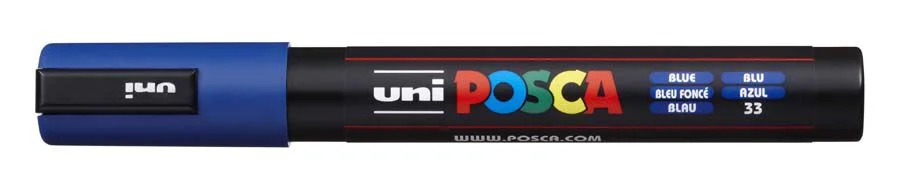 Retolador Posca PC-5M 1,8-2,5mm blau