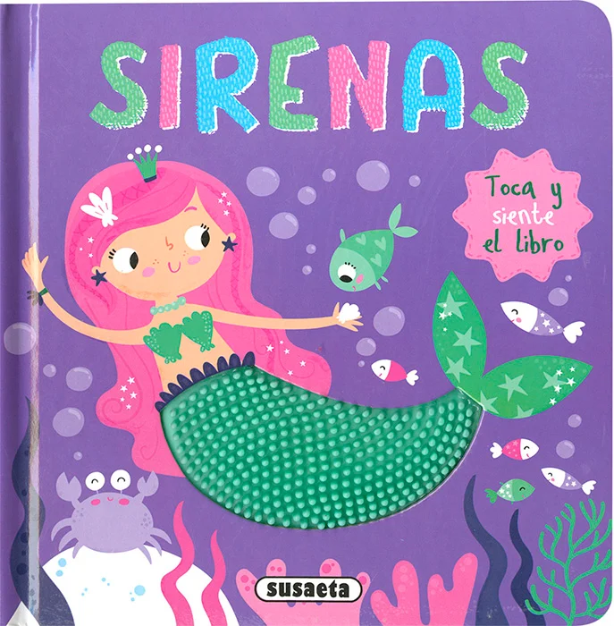Conoce a las sirenas con este libro de cartón con texturas de silicona que los niños más pequeños no podrán dejar de tocar. Lee las rimas, toca el...