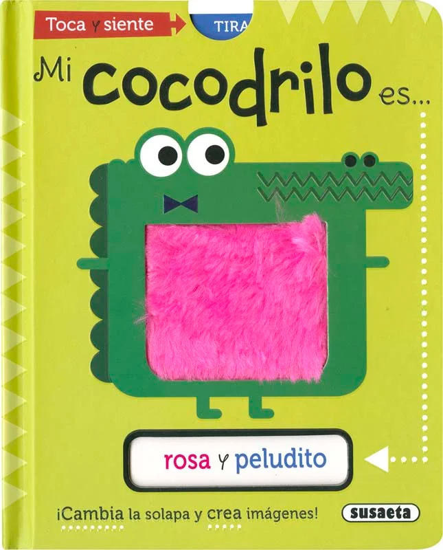 ¿De qué color es este cocodrilo? ¿Y el caminón de bomberos? ¿Estás seguro? Saca las solapas y compruébalo. Dales la vuelta, mézclalas o vuelve a p...