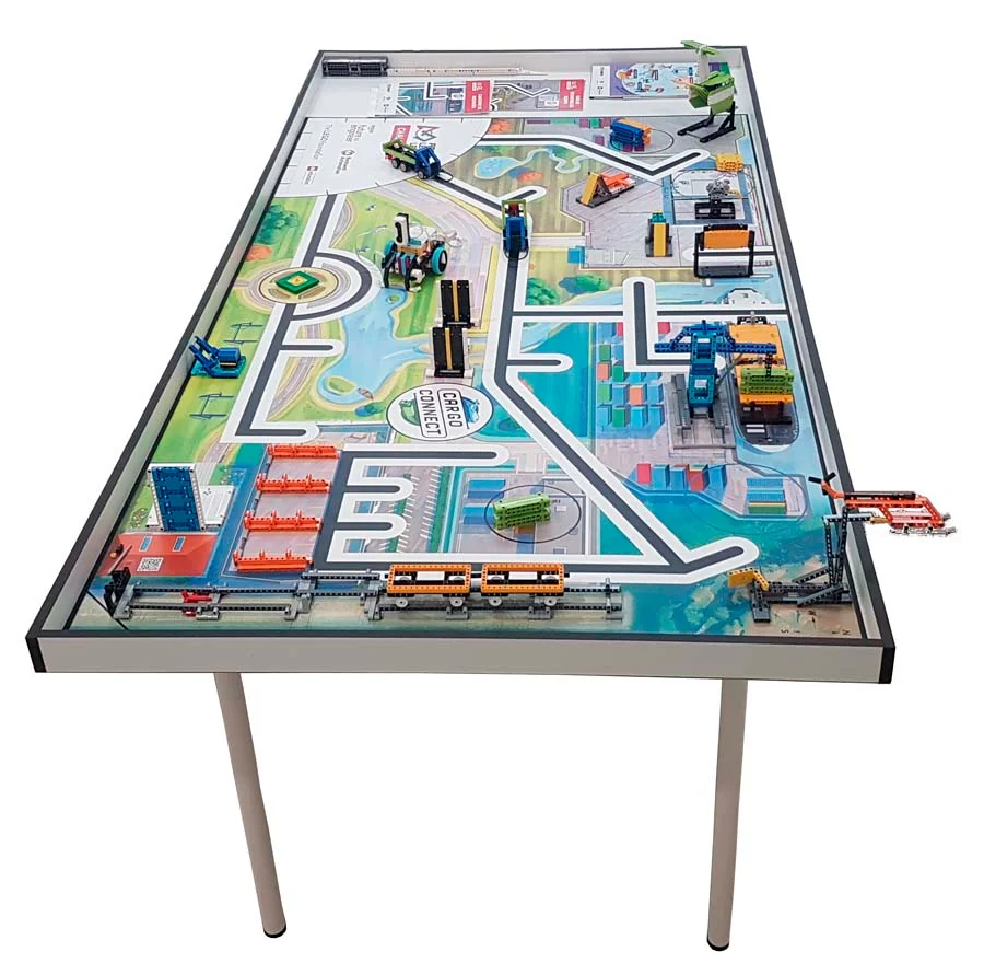 <p>Mesa de competición profesional para juegos de robots diseñada para brindar un rendimiento excepcional y una estética impecable.</p><p>Caracter...