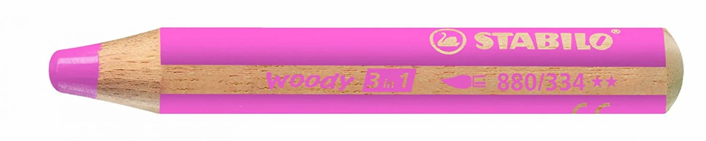 Llapis aquarel·lable Stabilo Woody rosa 5u Llapis aquarel·lable Stabilo Woody rosa 5u