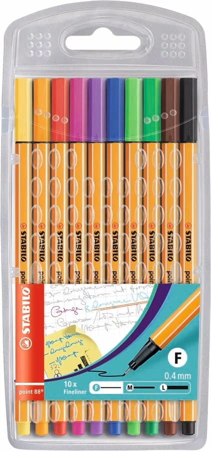 Retoladors Stabilo Point 88 10 colors