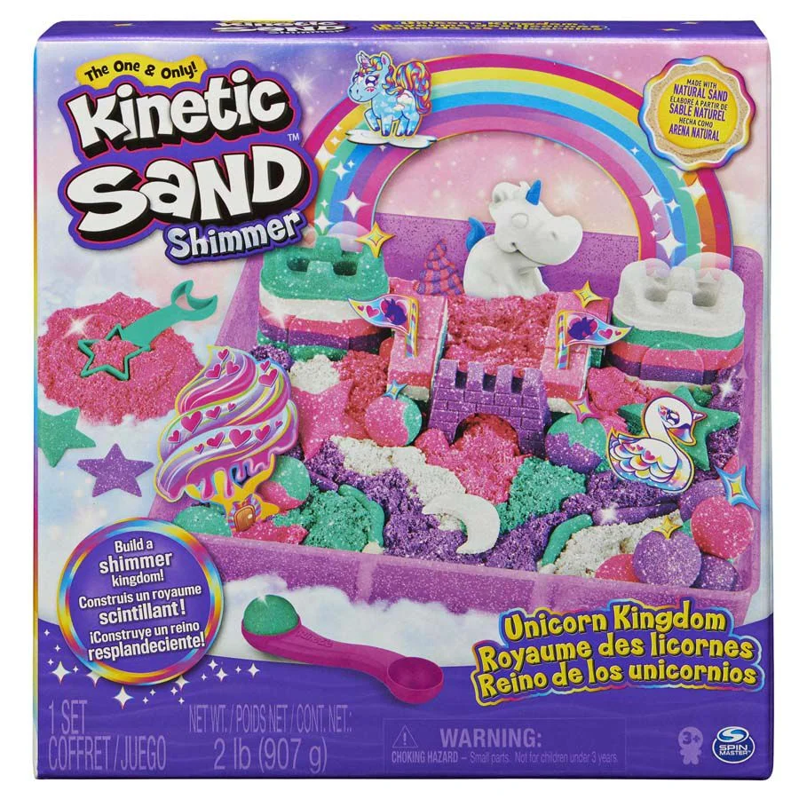 Endinsa't en un món de fantasia amb el set <strong>Kinetic Sand Regne dels Unicorns</strong>.<br><br>Aquest set conté l'original sorra màgica, amb...