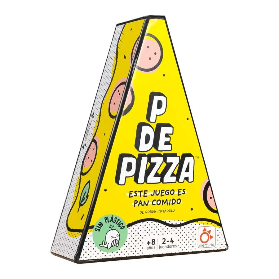 <strong>P de Pizza</strong> és un ràpid i saborós joc de cartes de Mercurio que posa a prova l'agilitat mental i el vocabulari dels jugadors.<br><...