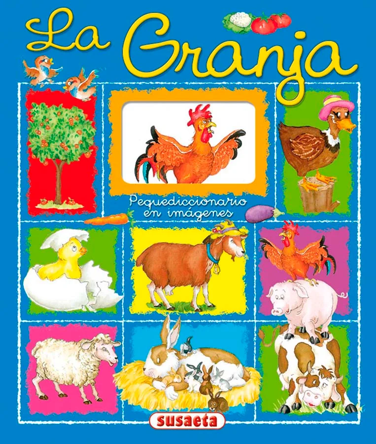 Este diccionario ilustrado es ideal para que los más pequeños de la casa conozcan a los animales de la granja.