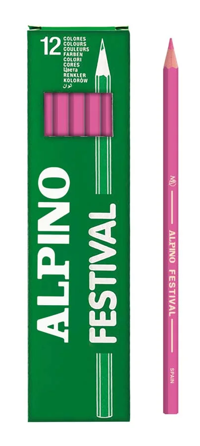 Llapis de colors Alpino Festival rosa 12u Llapis de colors Alpino Festival rosa 12u
