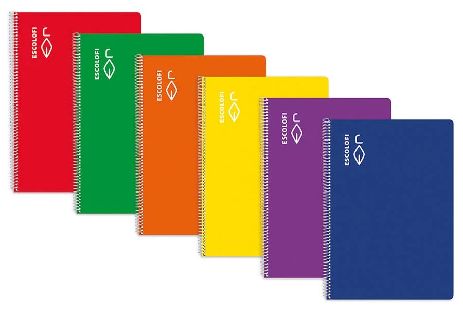 Llibreta espiral Escolofi A4 40 fulls llis taronja