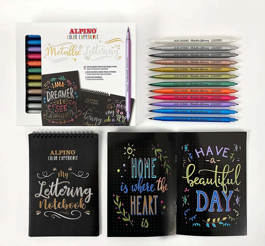 Set Metallic Lettering Alpino Color Experience Set Metallic Lettering Alpino Color Experience