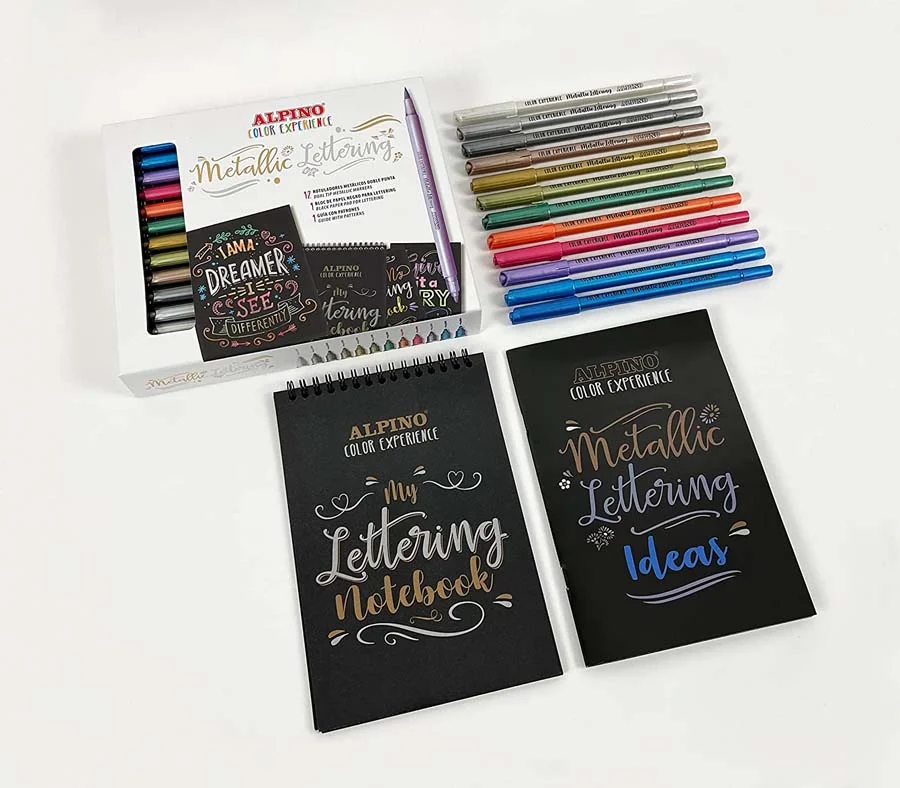 Set Metallic Lettering Alpino Color Experience Set Metallic Lettering Alpino Color Experience