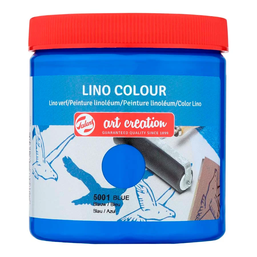 <p><b>Pintura per a Linòleum Talens pot de 250 ml blau cian</b><br><br><b>Descripció:</b><br><li>Pintura de base aquosa especialment formulada per...