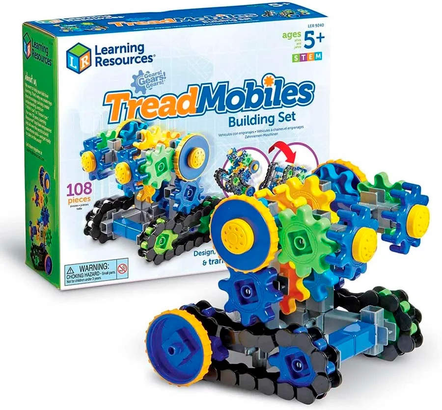 <strong>Gears Treadmobiles de Learning Resources</strong> és un apassionant set de construcció STEM de 108 peces que expandeix les possibilitats d...