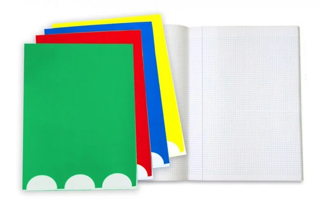 Llibreta grapada Abacus A4 48 fulls pauta 2,5mm paper reciclat