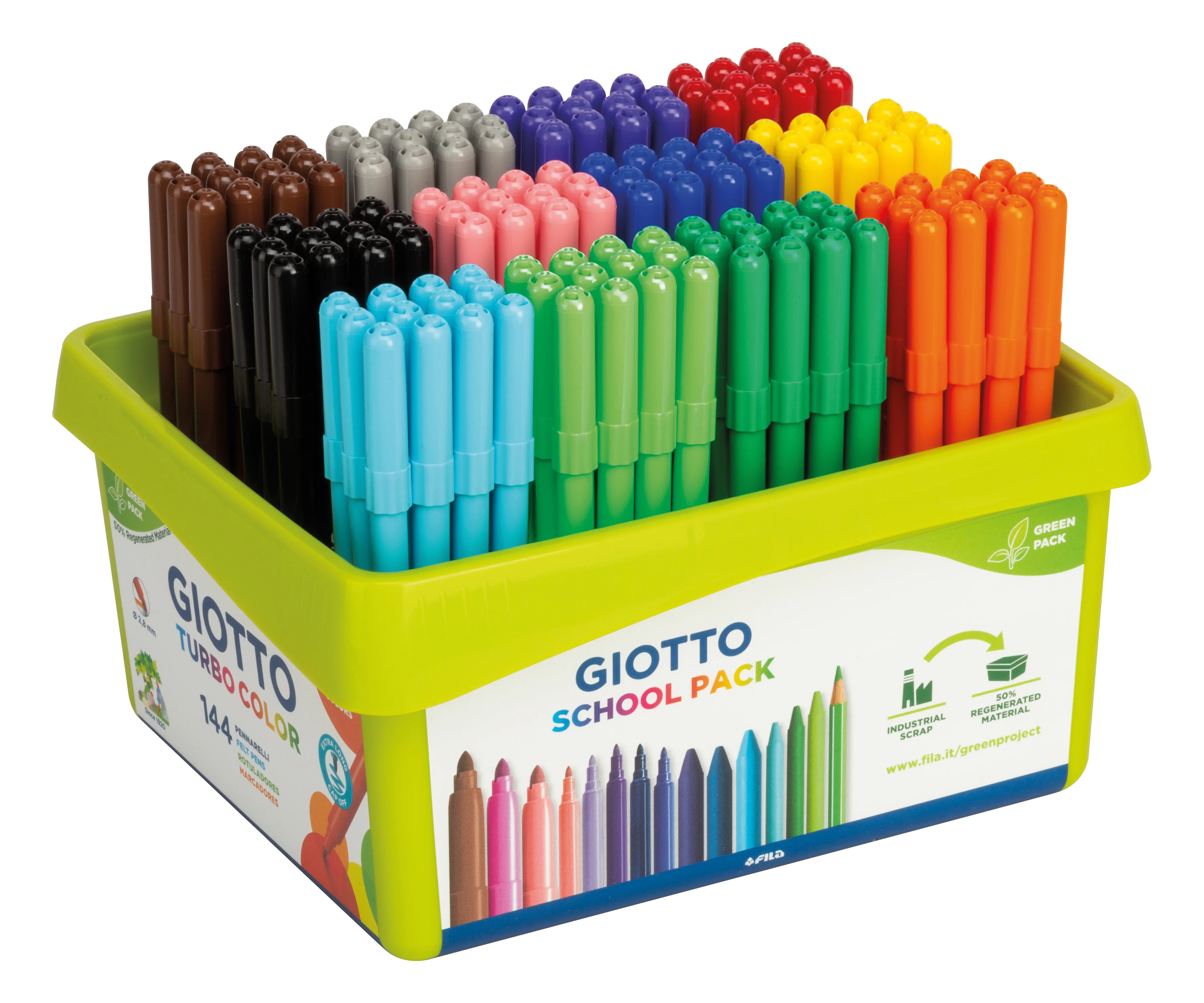 Retoladors de colors Giotto Turbo Color 144u caixa escolar Retoladors de colors Giotto Turbo Color 144u caixa escolar