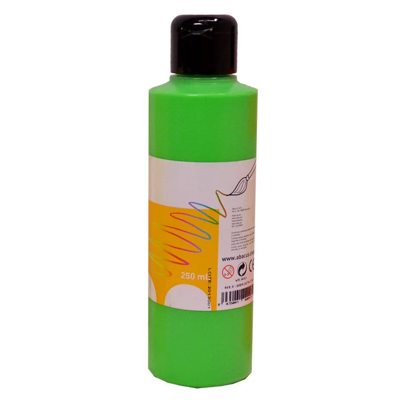Témpera fluorescent Abacus 250ml Fluo verd Témpera fluorescent Abacus 250ml Fluo verd