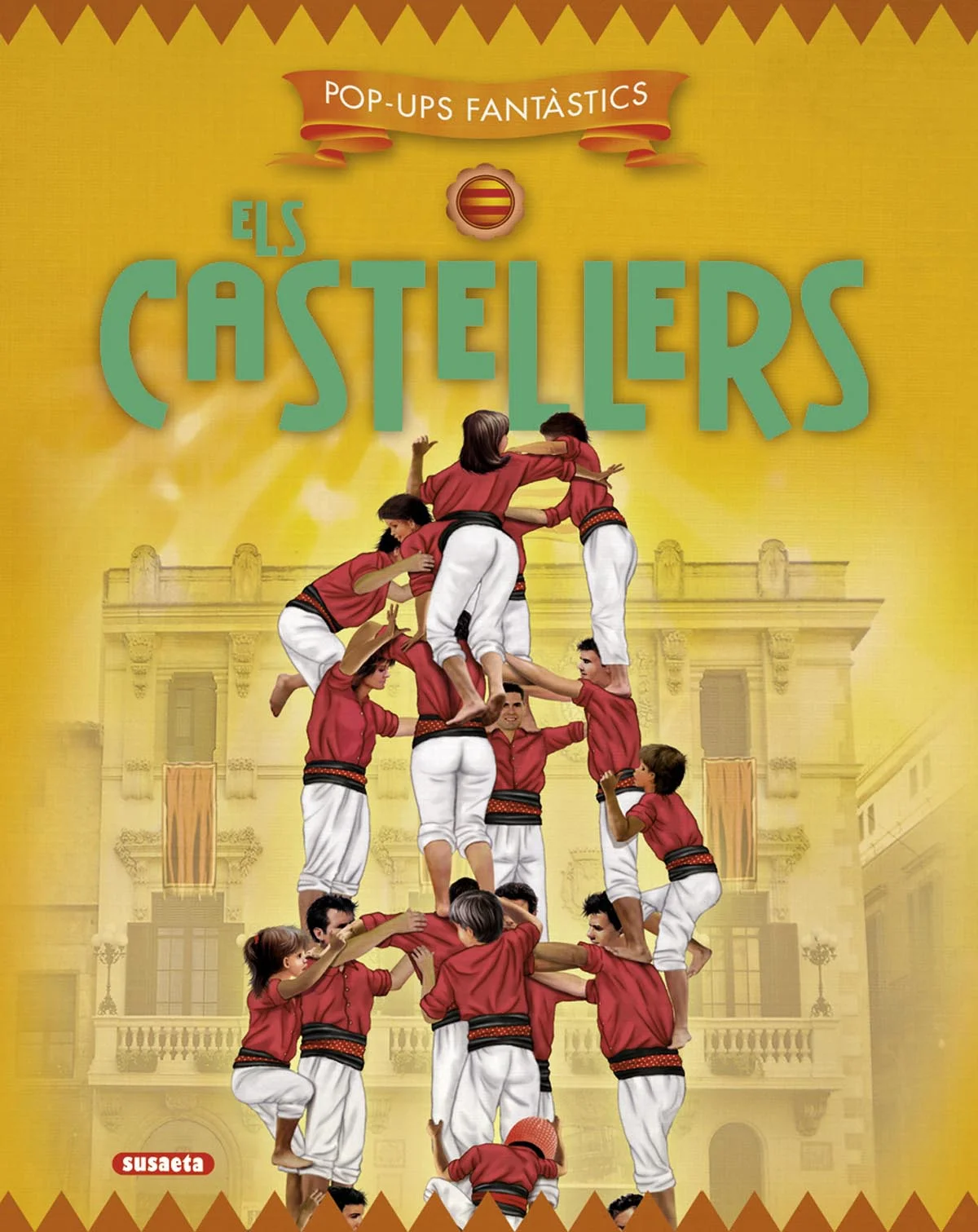 Descobreix l?apassionant món dels castellers a través de les llengüetes i desplegables d?aquest llibre divertit i didàctic.