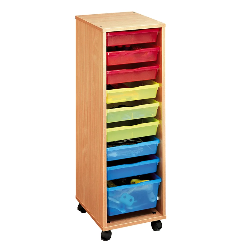 Moble amb rodes 9 cubetes color