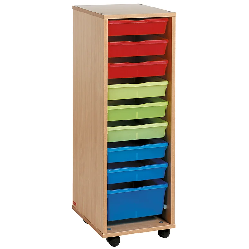Moble amb rodes 9 cubetes color