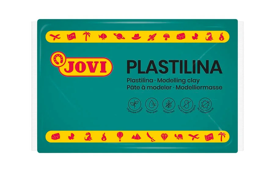 Plastilina Jovi 350g verd fosc 1u