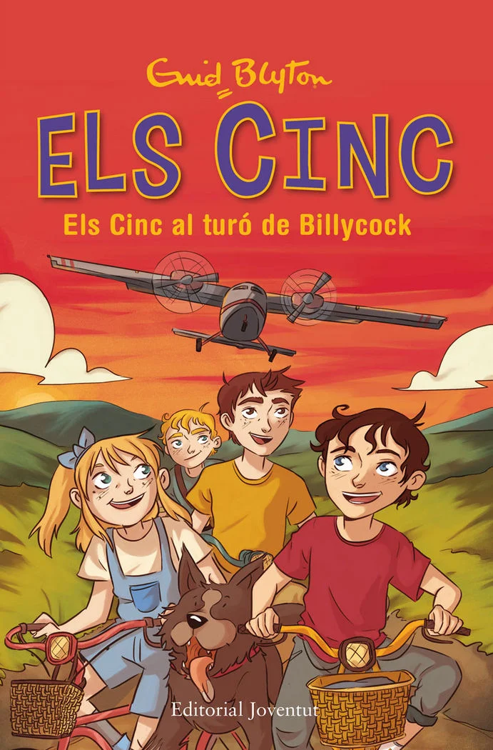 Bé! Són vacances i els Cinc les están passant en una granja al turó de Billyxock. El més emocionant és que han fet un nou amic, un pilot de verita...