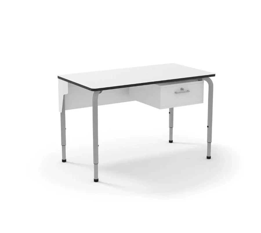 Taula Rectangle Teacher regulable T4-6 blanc