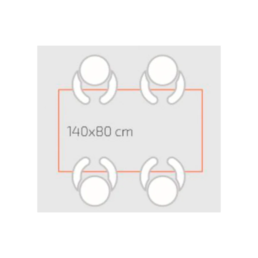 Taula Rectangle regulable T4-6 1400x800mm blanc Taula Rectangle regulable T4-6 1400x800mm blanc