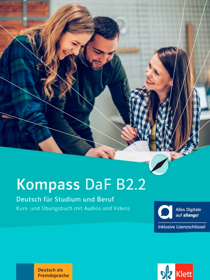 <B>Kompass DaF<BR>Alemán para el ámbito universitario y laboral</B><BR><BR>Kompass DaF es el primer método que incluye las novedades más relevante...
