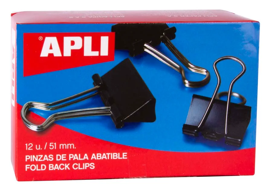Pinces Pala Abatible Apli 5Cm. Caixa 12 unitats.
