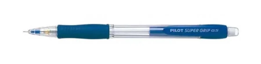 <p>Portamines <strong>Pilot</strong> per a mines de 0,5 mm. Té una goma d'esborrar integrada i una empunyadura ergonòmica de goma.<br><li>Cos tran...