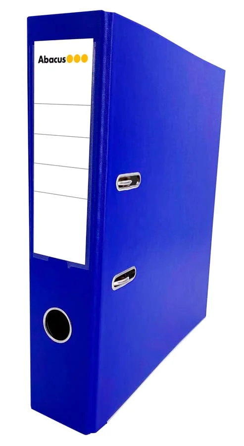 Arxivador palanca Abacus A4 llom ample blau