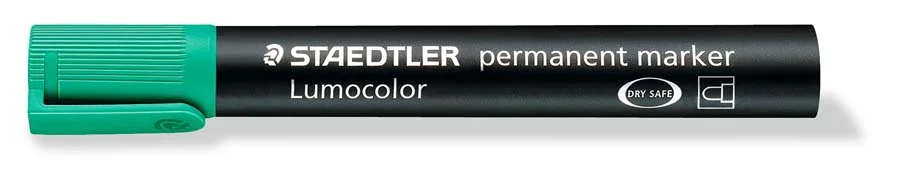 Retolador permanent Staedtler Lumocolor 352 verd