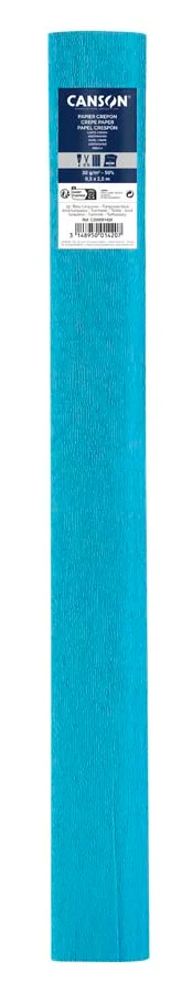 Rotlle Paper Crespó (Pinotxo) Canson 50x250cm blau turquesa