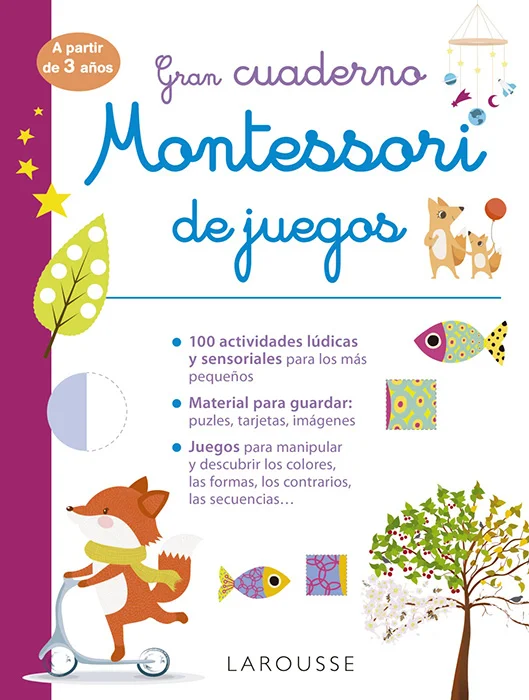 <p><i>Cuaderno de vacaciones Larousse 9788418473234 </i></p>Este cuaderno Montessori de juegos propone más de 100 actividades variadas y progresiv...