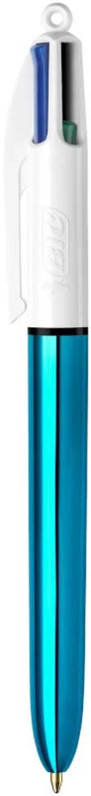 Bolígraf Bic 4 Colors Shine Blau