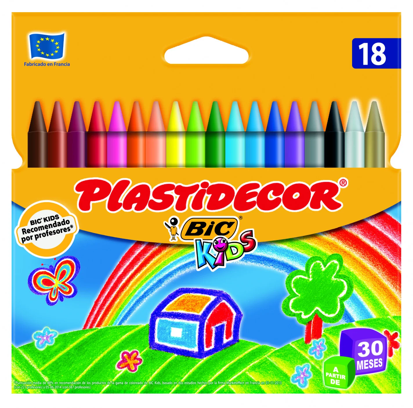 <p>Ceres de colors <strong>Plastidecor</strong>® de <strong>Bic</strong>® Kids. Ceres per acolorir extra netes i d’alta resistència. Ideals per a ...