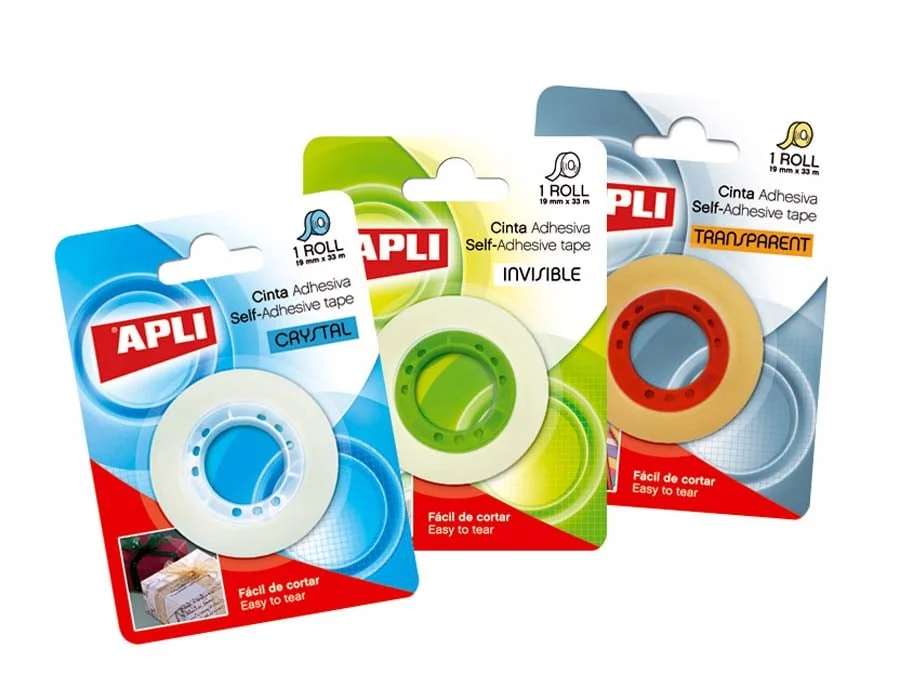 Cinta adhesiva Apli Transparent 12mmx33m