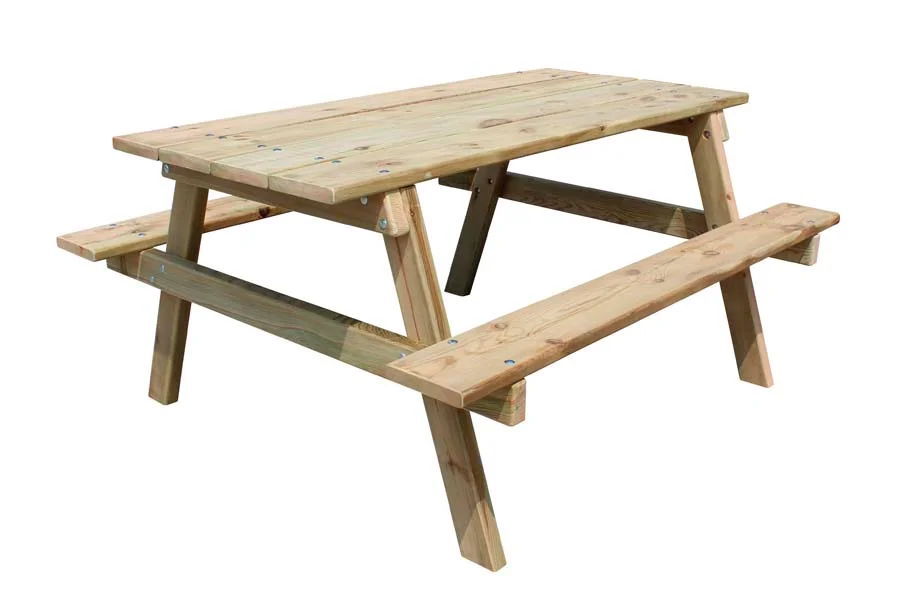 Taula de Pícnic fusta 160cm seient 51cm