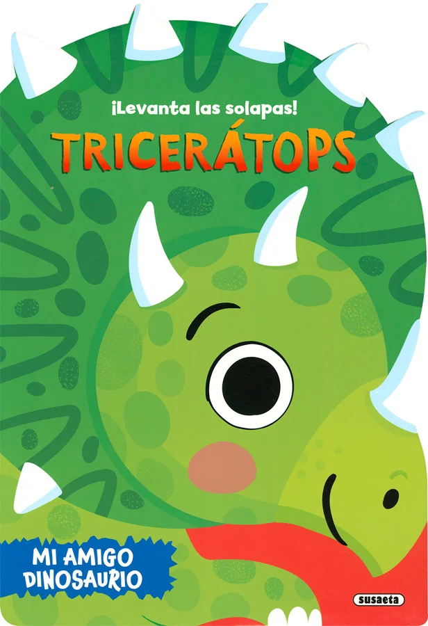 Levanta las solapas, adéntrate en el mundo prehistórico y conoce al apacible tricerátops. Un libro de cartón gigante perfecto para jóvenes amantes...