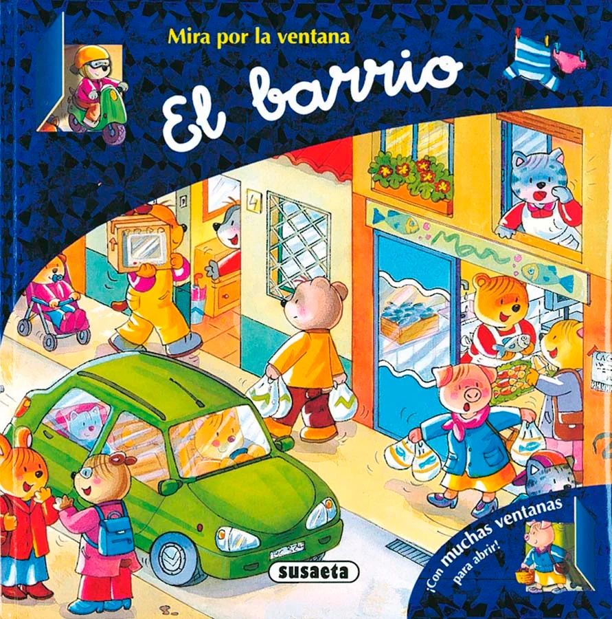 ¿Qué hay en un barrio? Entra en las páginas de este libro y diviértete abriendo y cerrando sus ventanitas, ¡ya verás cuánto aprendes y cuántas sor...