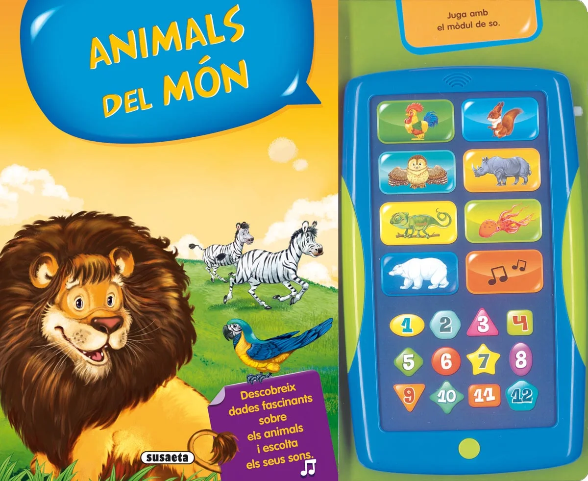 Amb aquest llibre els més petits coneixeran els diferents animals que viuen al planeta i s´ho passaran molt bé jugant amb el mòdul de so.