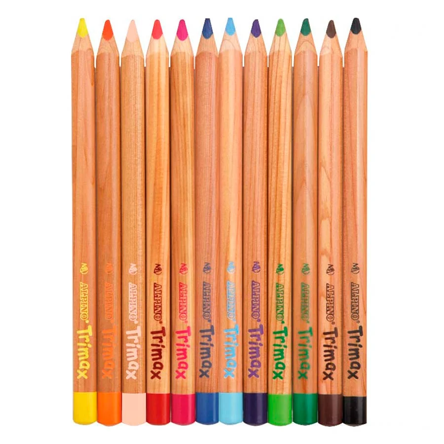Llapis de colors Alpino Trimax Jumbo caixa escolar 120u