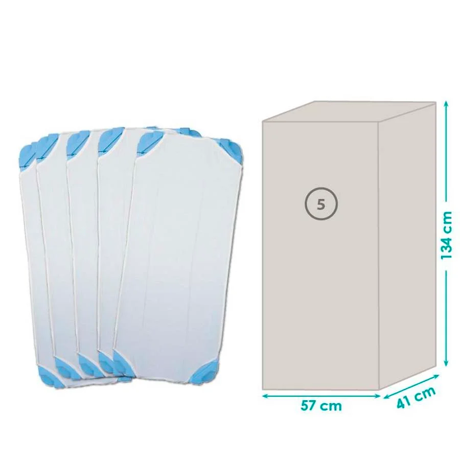 Llit muntat amb llençol 131x55x11 5u