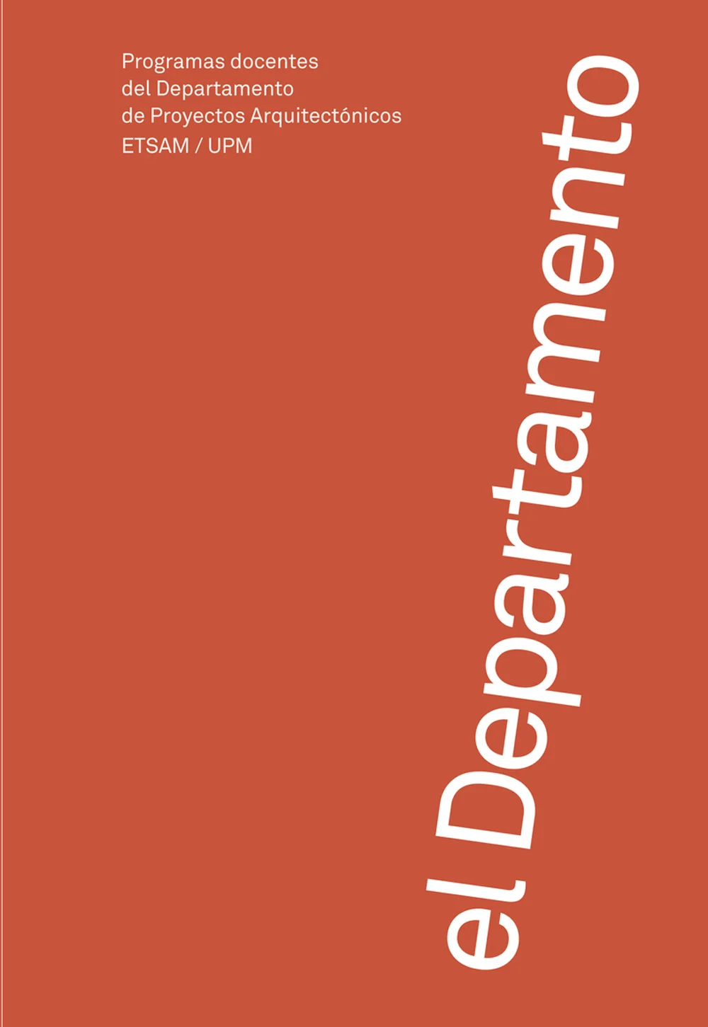 Esta publicación recoge los programas docentes de las distintas, y diversas, unidades del Departamento de Proyectos Arquitectónicosde la ETSAM y o...