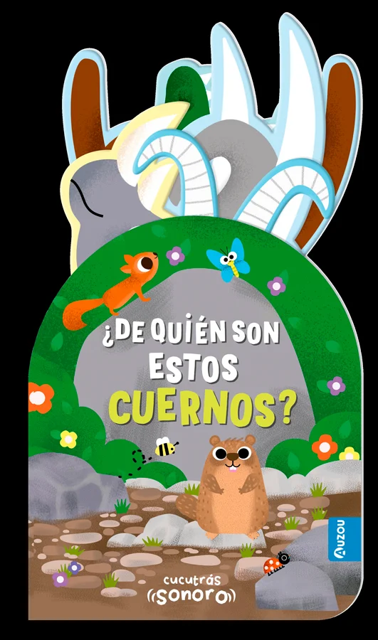 Los animales juegan al escondite... ¡Tira de los cuernos y escucha el sonido para descubrir de qué animal se trata! ¡Un libro con sonidos y mecani...