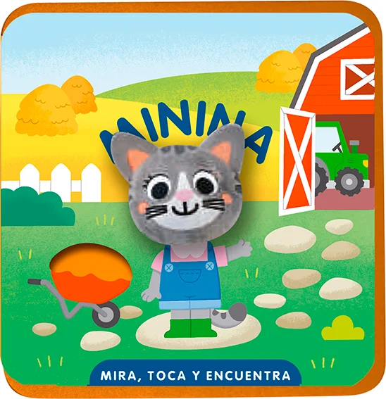 Un divertido librito de fieltro con páginas forradas de suave papel troquelado que incluye una diminuta marioneta de dedo. La juguetona minina deb...